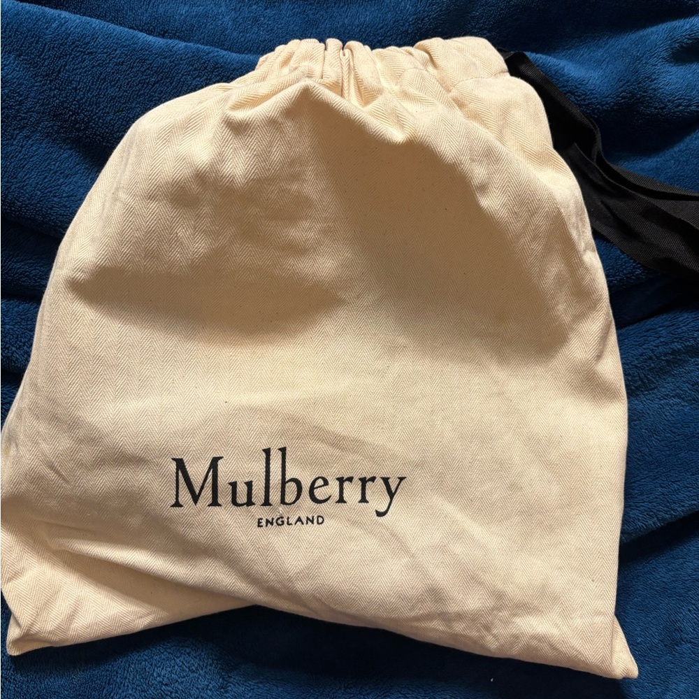 Mulberry Lily Geometric Blue and Brown Bag with Gold Accent - Picture 5 of 9